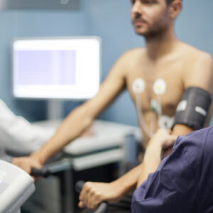 ECG da sforzo con cicloergometro